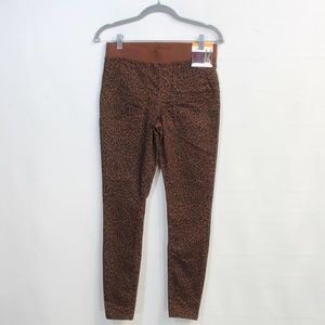 No Boundaries Brown Mid Rise Cheetah Print Jeggings Size Medium 7/9